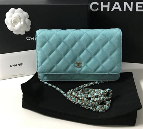 chanel blue wallet|chanel woc price.